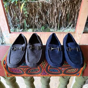 Maurizio Celletti Suede Loafers Bundle Navy & Gray Men's Size 10 HL-01